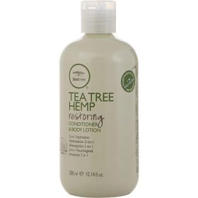 PAUL MITCHELL by Paul Mitchell Tea Tree Hemp Restoring Conditioner & Body Lotion, 2-in-1 Hydration, For All Hair Types (Pack of 1) 10.14oz Bottle