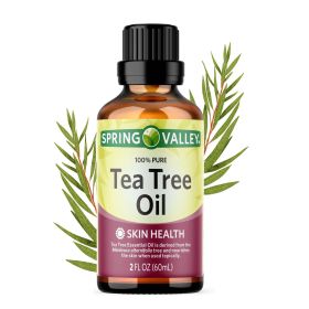 Spring Valley 100% Pure Nourish Your Skin Health Australian Tea Tree Oil (Pack of 1) 2oz Bottle