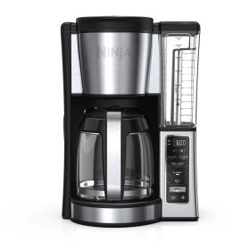 Ninja 12-Cup Programmable Coffee Maker, Glass Carafe, Stainless Steel, CE250 (Pack of 1) Coffee Brewer