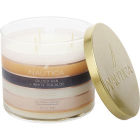 Nautica Gilded Sun & White Tea Aloe by Nautica Candle (Pack of 1)14.5oz Jar