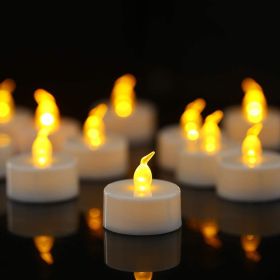 Tea Lights Candles Battery Operated Flickering Flameless Realistic Tealight (Pack of 1) 96x LED