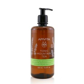 APIVITA - Tonic Mountain Tea Shower Gel With Essential Oils Ecopack 07376 (Pack of 1) 500ml/16.9oz