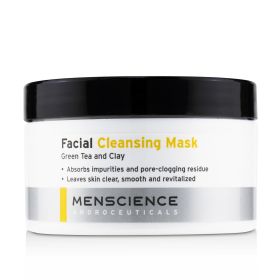 MENSCIENCE Facial Cleaning Mask 11071/000277 Smooth & Revitalized Skin Absorbs Impurities Green & Clay Tea (Pack of 1) 90g/3oz Jar