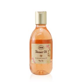 Sabon Shower Oil – Rose Tea 924121 Moisturizing Body Wash | Bergamot, White Rose, Jasmine | Enriched with 4 Natural Oils (Pack of 1) 300ml/10.5oz