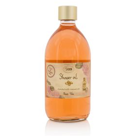 Sabon Shower Oil  Rose Tea 801047 Moisturizing Body Wash | Bergamot, White Rose, Jasmine | Enriched with 4 Natural Oils (Pack of 1) 500ml/17.59oz