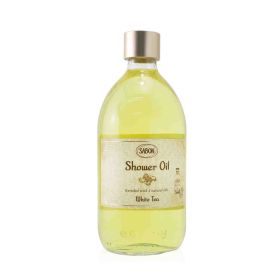 Sabon Shower Oil White Tea 923438 Moisturizing Body Wash Bergamot Enriched w/4 Natural Oils All Skin Types 500ml (Pack of 1)17.59oz Bottle