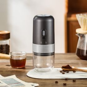 Electric Coffee Grinder Household Small Automatic (Pack of 1) 25g Silo (Option: Calm Gray-Single)