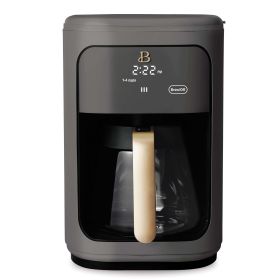 Drew Barrymore Programmable Drip Coffee Maker w/Touch-Activated Display (Pack of 1) 14-Cup (Color: Oyster Grey)